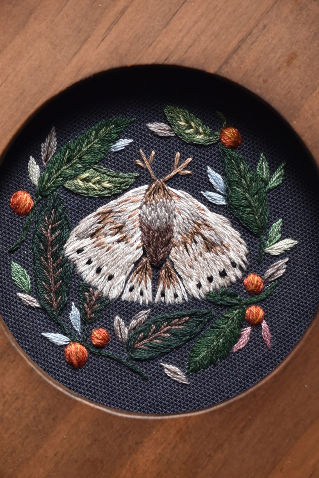 Moonlit Moth — detail
