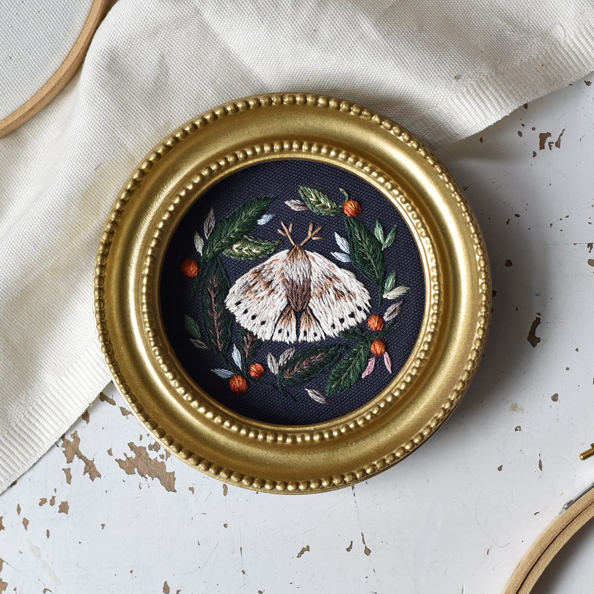 Moonlit Moth — detail