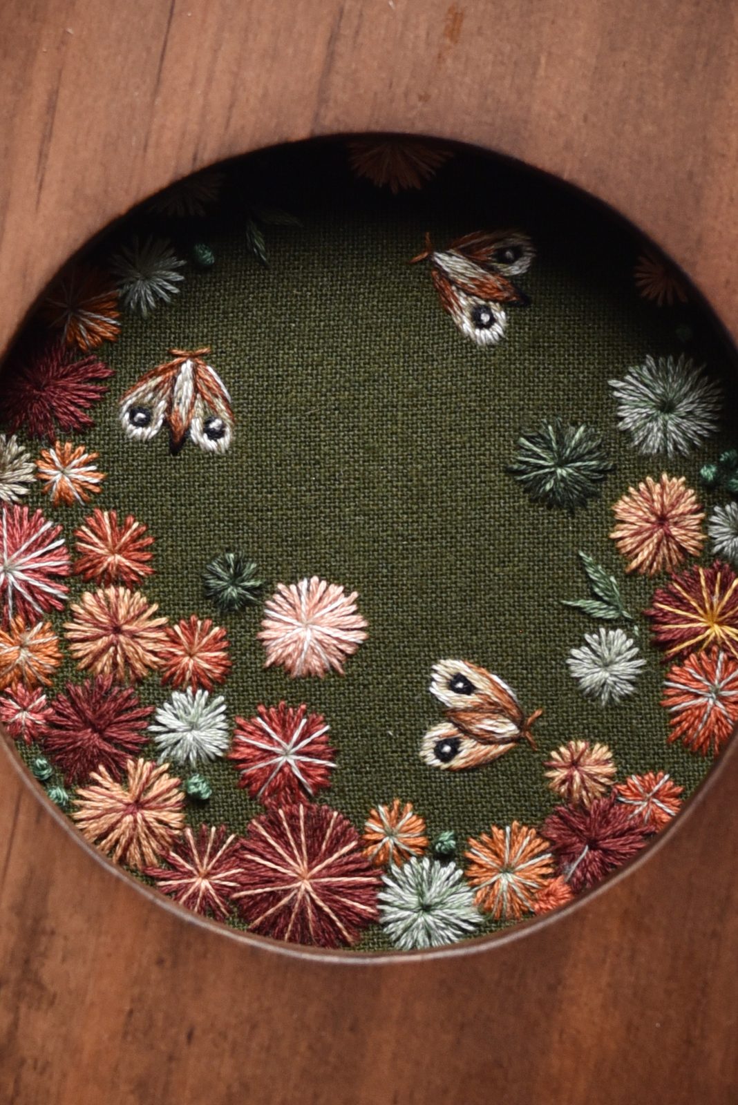 Swirling Moths — detail